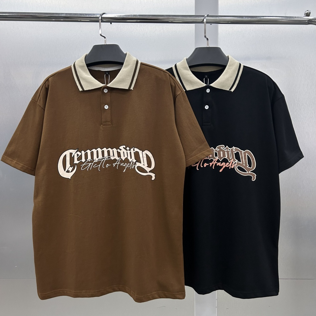 Áo thun polo local brand nam nữ , áo phông form rộng unisex , tee oversize - gin store