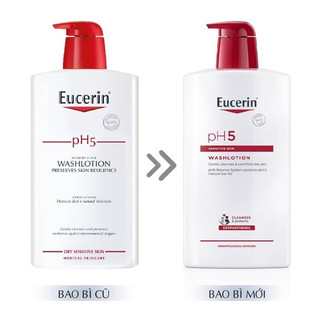(Quà) Eucerin pH5 Washlotion 1000ml - Sữa Tắm Cho Da Cơ Thể Nhạy Cảm