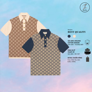 Áo Polo Gu*cci Jacquard vải cotton Cá Sấu 100% hàng cao cấp
