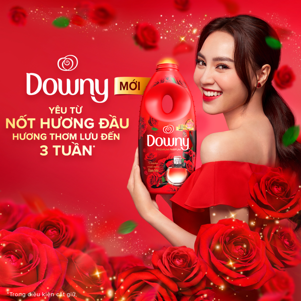 Combo 2 Túi Nước Xả Vải Downy Tinh Dầu Thiên Nhiên Hương Đam Mê 3L/túi