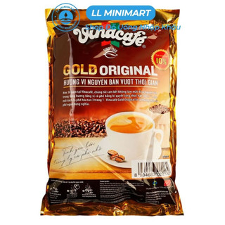 Cà phê hòa tan 3 trong 1 vinacafe gold original 800g - 100% hạt cà phê robusta & arabica