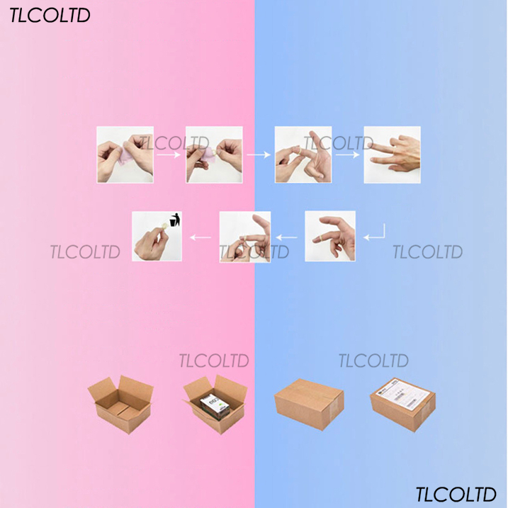 Bao cao su ngón tay Rómo loại trơn không gai siêu bôi trơn siêu dày hộp 8 cái