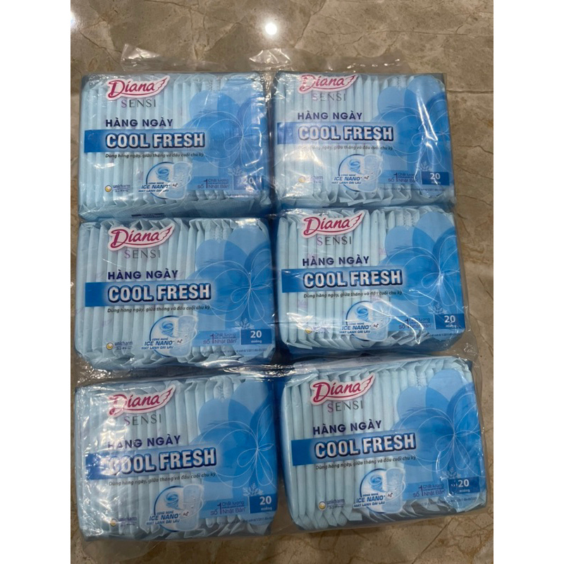 Băng vệ sinh hàng ngày Diana sensi cood fresh 20 miếng