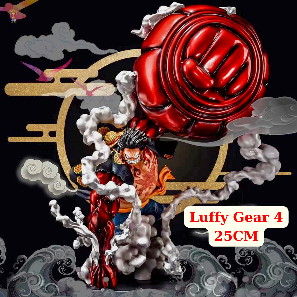 Mô Hình Luffy Gear 4 25cm BOUNCE MAN Có Box đi kèm - One Piece Cao Cấp, Figure Anmie One Piece Vua Hải Tặc