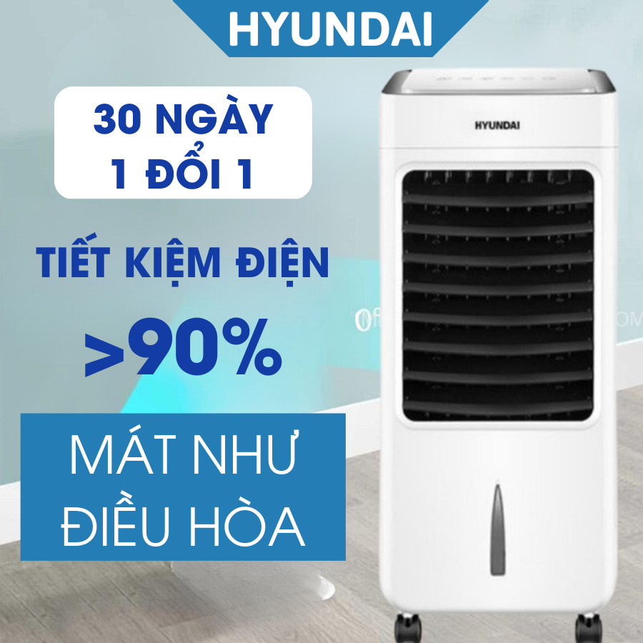 Quạt điều hòa hơi nước HYUNDAI bán chạy nhất 2023 có điều khiển từ xa gió mạnh mát như điều hòa catavn