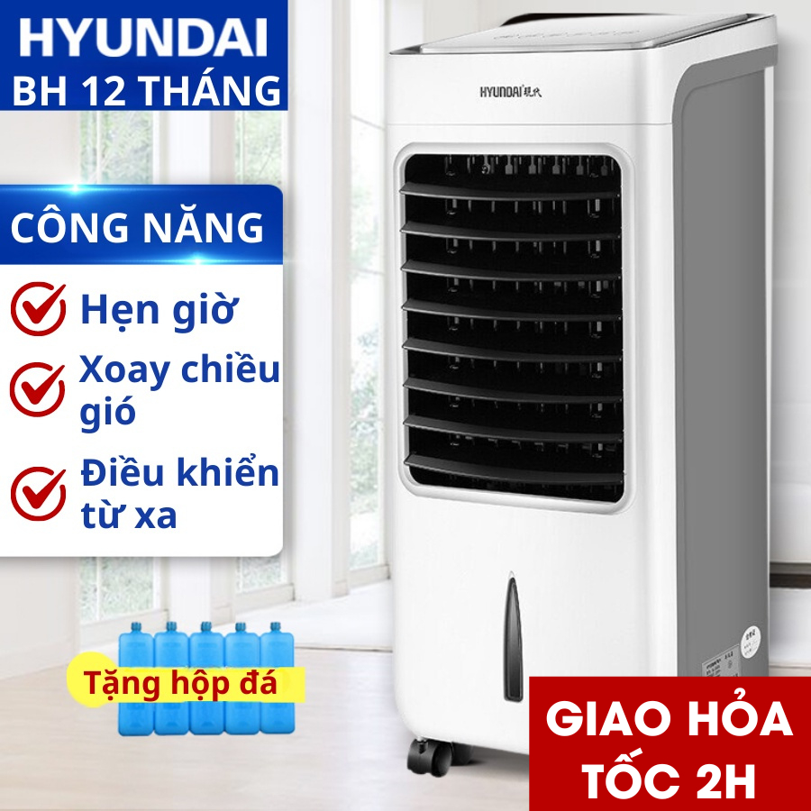 Quạt hơi nước làm mát thay điều hòa HYUNDAI quạt điều hòa không cánh phun sương catavn Bh 12 tháng