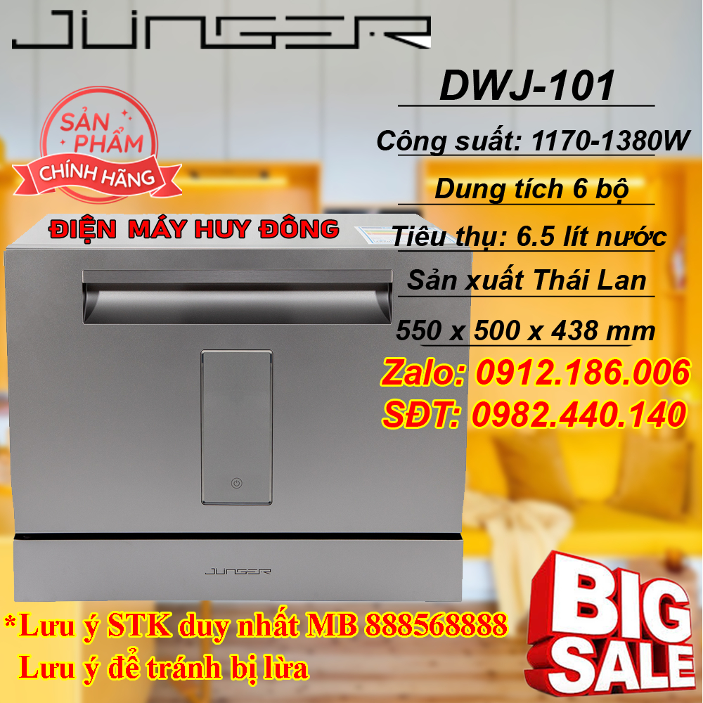 Máy rửa chén mini Junger DWJ-101
