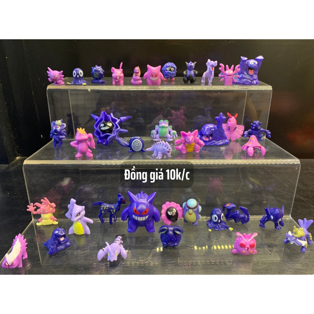 Mô hình Pokemon mini hệ ma, hệ độc mô hình tsum tsum tuổi thơ