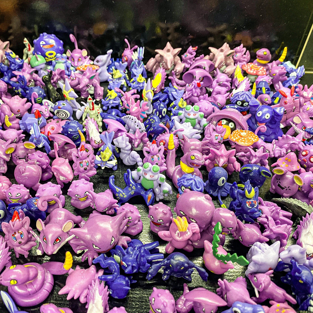 Mô hình Pokemon mini hệ ma, hệ độc mô hình tsum tsum tuổi thơ