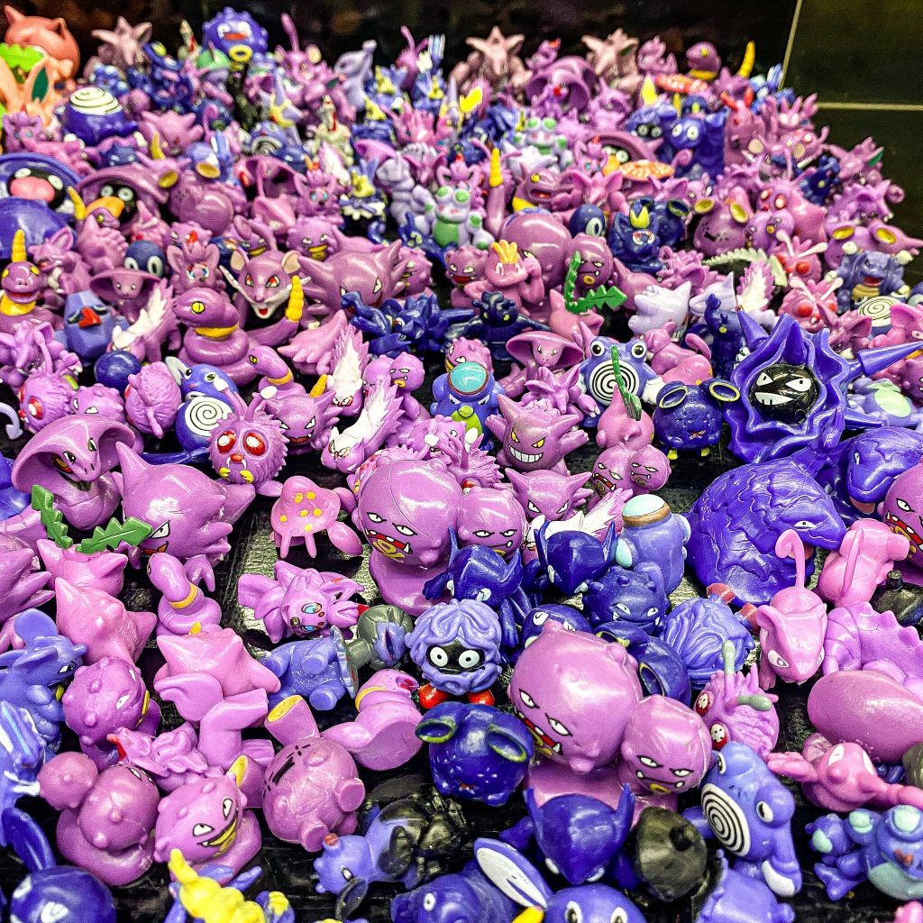 Mô hình Pokemon mini hệ ma, hệ độc mô hình tsum tsum tuổi thơ