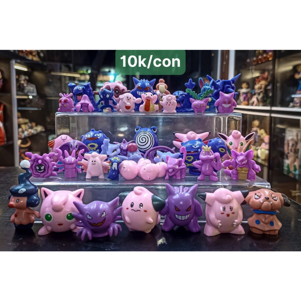 Mô hình Pokemon mini hệ ma, hệ độc mô hình tsum tsum tuổi thơ