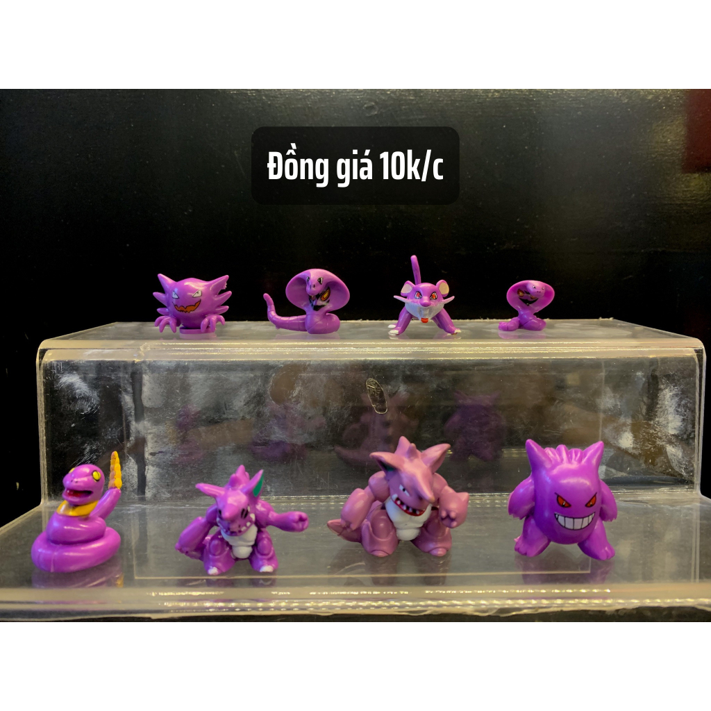 Mô hình Pokemon mini hệ ma, hệ độc mô hình tsum tsum tuổi thơ