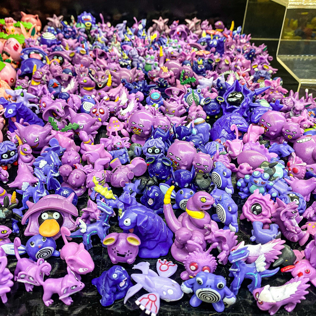 Mô hình Pokemon mini hệ ma, hệ độc mô hình tsum tsum tuổi thơ