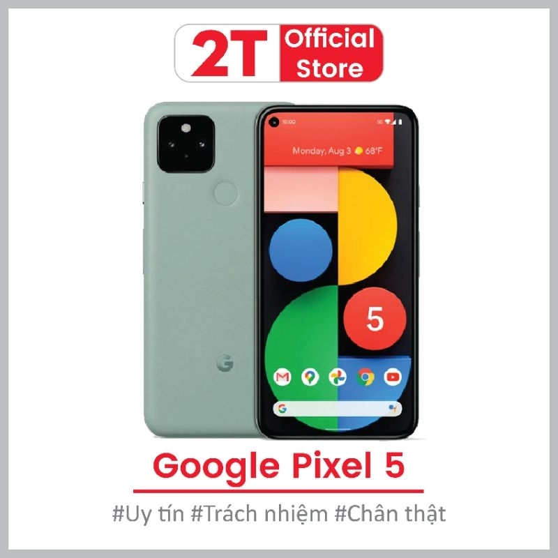 Điện thoại Google Pixel 5 Ram 8GB chip Snapdragon 765 5G thiết kế cao cấp camera chụp sắc nét, chân thật