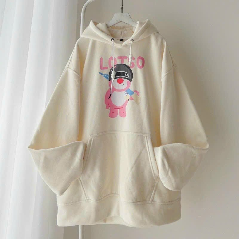 Áo hoodie nỉ nam nữ unisex, chất nỉ dày dặn in hình chú gấu cutte thích hợp mặt cặp đôi, đi chơi chống nắng cực tốt xinh