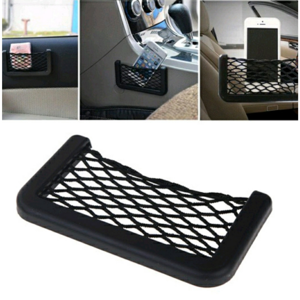 Túi lưới dán xe đựng đồ đa năng gắn thành xe oto by Chất