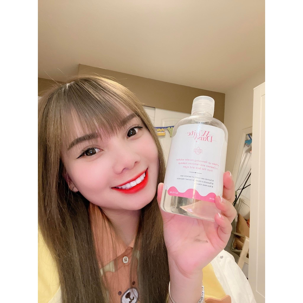 Nước tẩy trang cho mọi loại da White Daisy múi xù gorgeous 500ml dưỡng ẩm sạch sâu dịu nhẹ