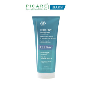 Gel rửa mặt cho da nhờn mụn Ducray Keracnyl Gel Innova Myrtacine 200ml