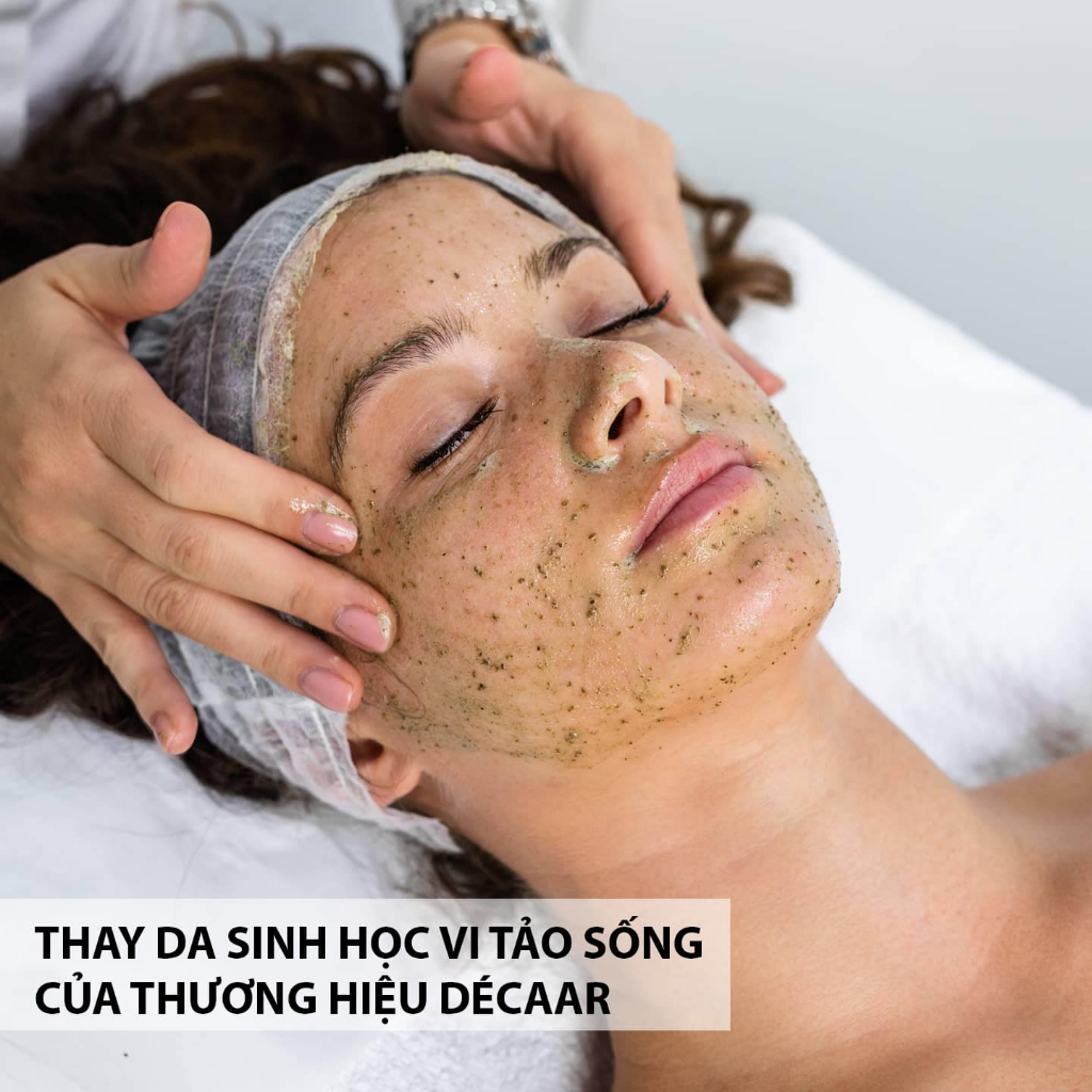 Decaar Algae Peeling Powder - Peel da từ vi tảo, thay da trẻ hóa khắc phục mọi khuyết điểm trên da