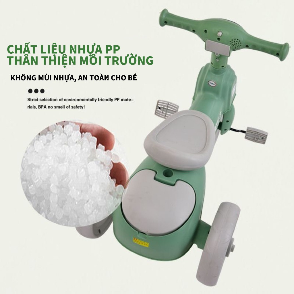 Xe đạp 3 bánh cute cho bé từ 2 đến 5 tuổi sport Xe chòi chân thăng bằng có bàn đạp