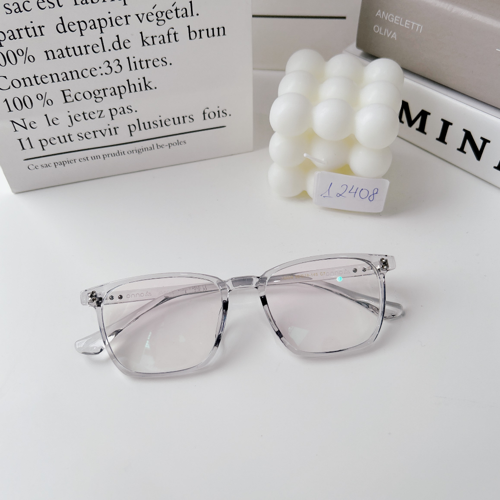 Gọng kính cận thời trang nam nữ ANNA dáng vuông unisex cá tính 300CN032