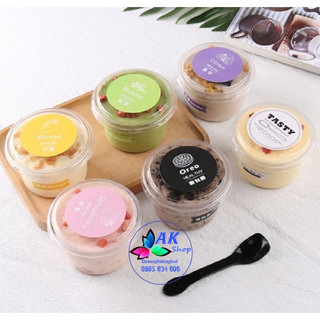 Set 10 hủ nhựa pudding/rau cau w583