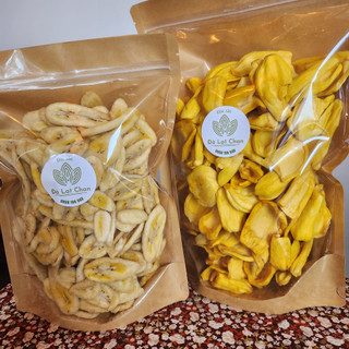 Combo 500gr mít sấy & 500gr chuối sấy- đặc sản đà lạt chan