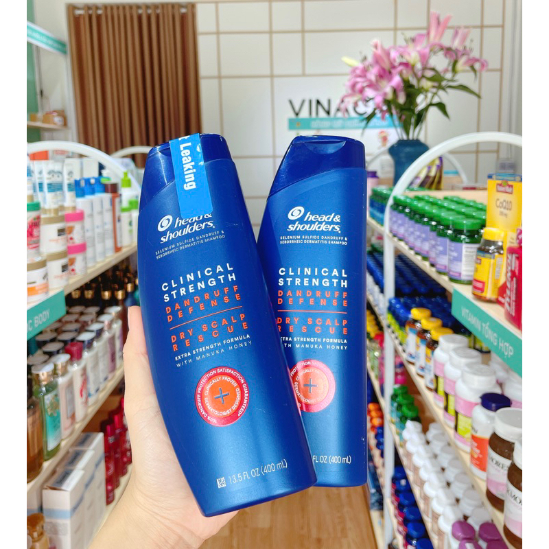 Dầu gội ngăn gàu và nấm Head & Shoulder Clinical Strength 400ml mẫu mới