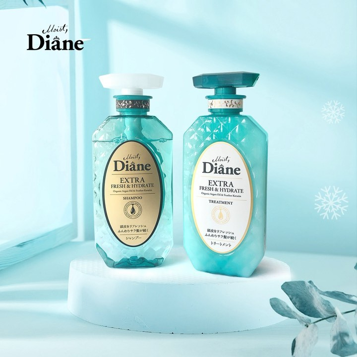 Cặp gội xả kiềm dầu Moist Diane Extra Fresh & Hydrate 450mlx2