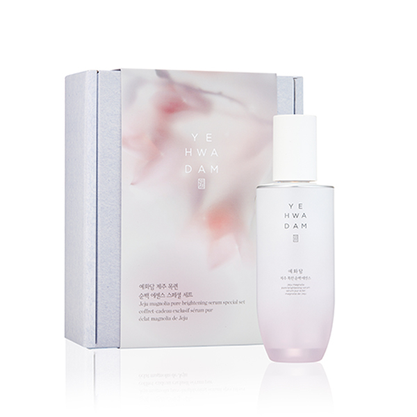 Bộ 4sp dưỡng trắng sáng da Yehwadam Jeju Magnolia Pure Brightening Serum Special Gift Set (4SP)