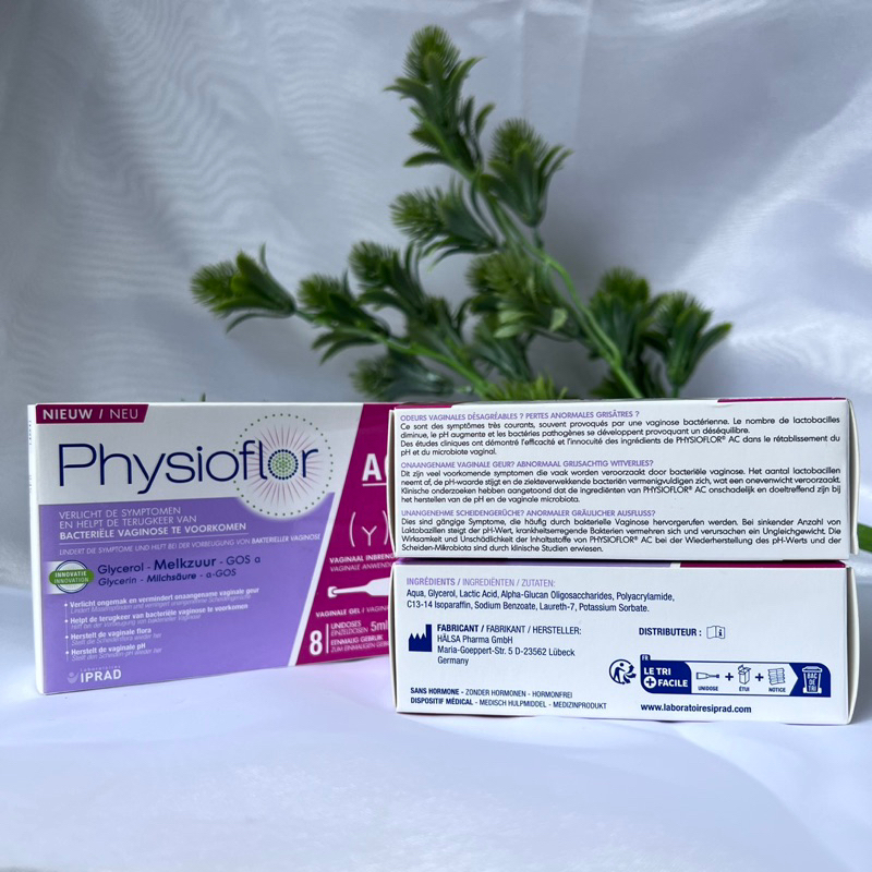 Gel Phụ khoa giữ ẩm, cân bằng và làm dịu Physioflor AC Gel Vaginale hộp