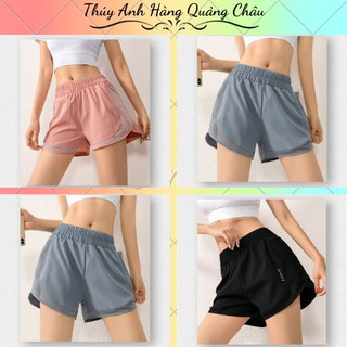 Quần Short Nữ Tập Gym,  Quần 2 lớp chất liệu cao cấp thoải mái hoạt động thể thao(QT6)
