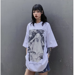 LOCAL BRAND Áo thun The Weird Phong Cách Unisex Form Rộng ATK538