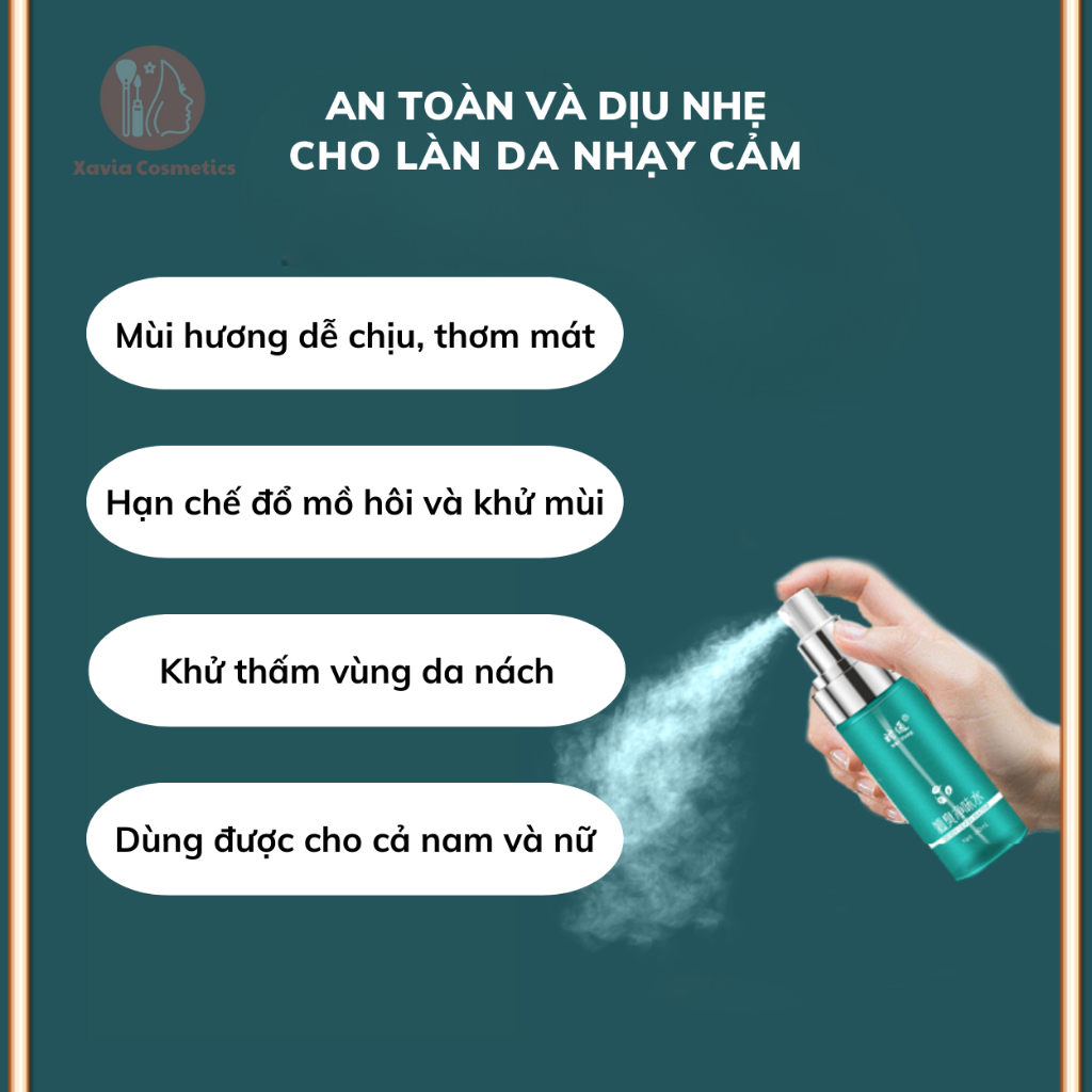 Xịt khử mùi hôi nách SHITONG - Xịt khử mùi ngăn tiết mồ hôi SHITONG cho nách luôn khô thoáng, thơm tho - XAVIA COSMETICS