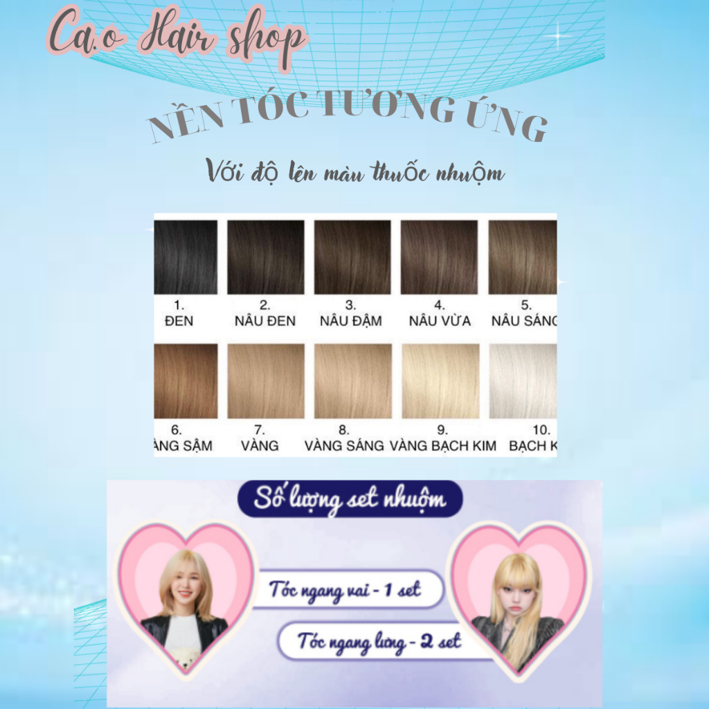 Thuốc nhuộm Tóc, Màu Nâu Trà Sữa, Nâu Sữa  Nhuộm cao cấp tại nhà | Ca.ohairshops