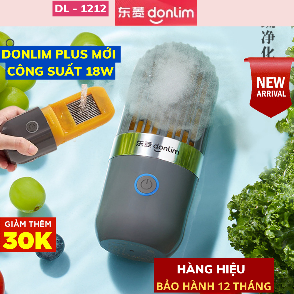 Máy khử khuẩn thực phẩm Donlim Plus DL-1212, máy khử trùng rau củ quả thực phẩm tự động - công suất 18W