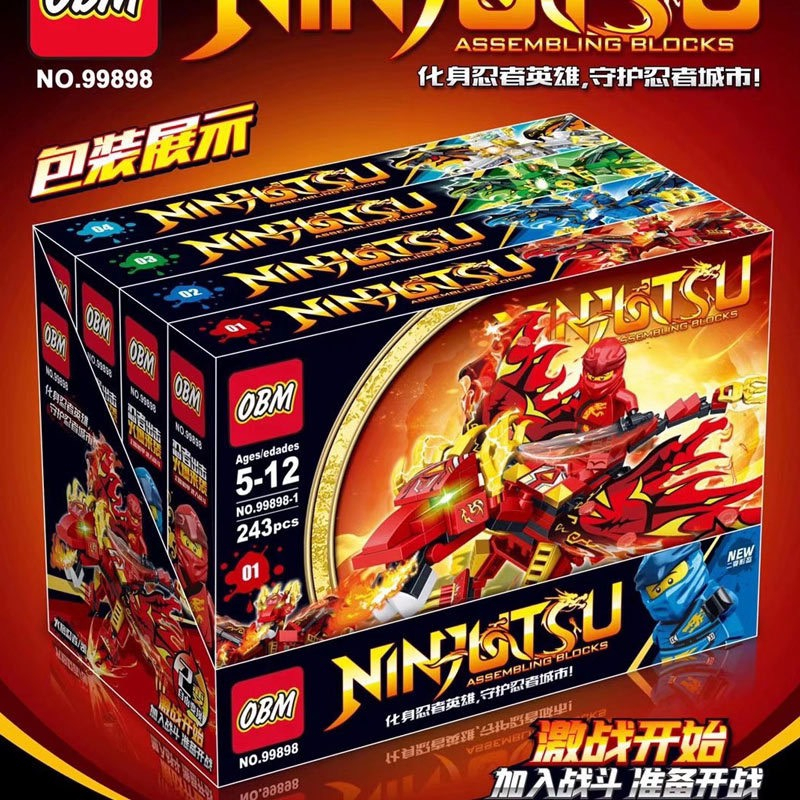 Đồ chơi Kiểu Lego Ninjago rồng biến hình chiến binh