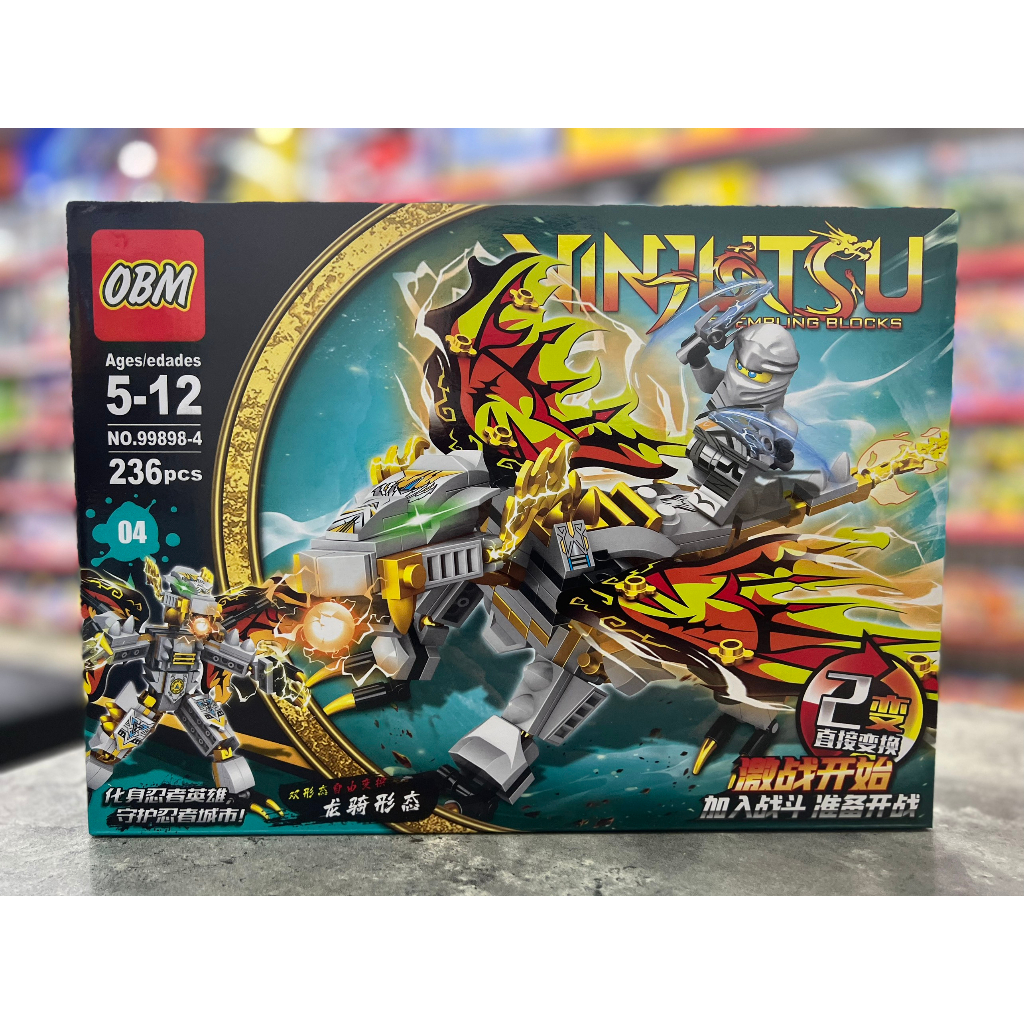 Đồ chơi Kiểu Lego Ninjago rồng biến hình chiến binh