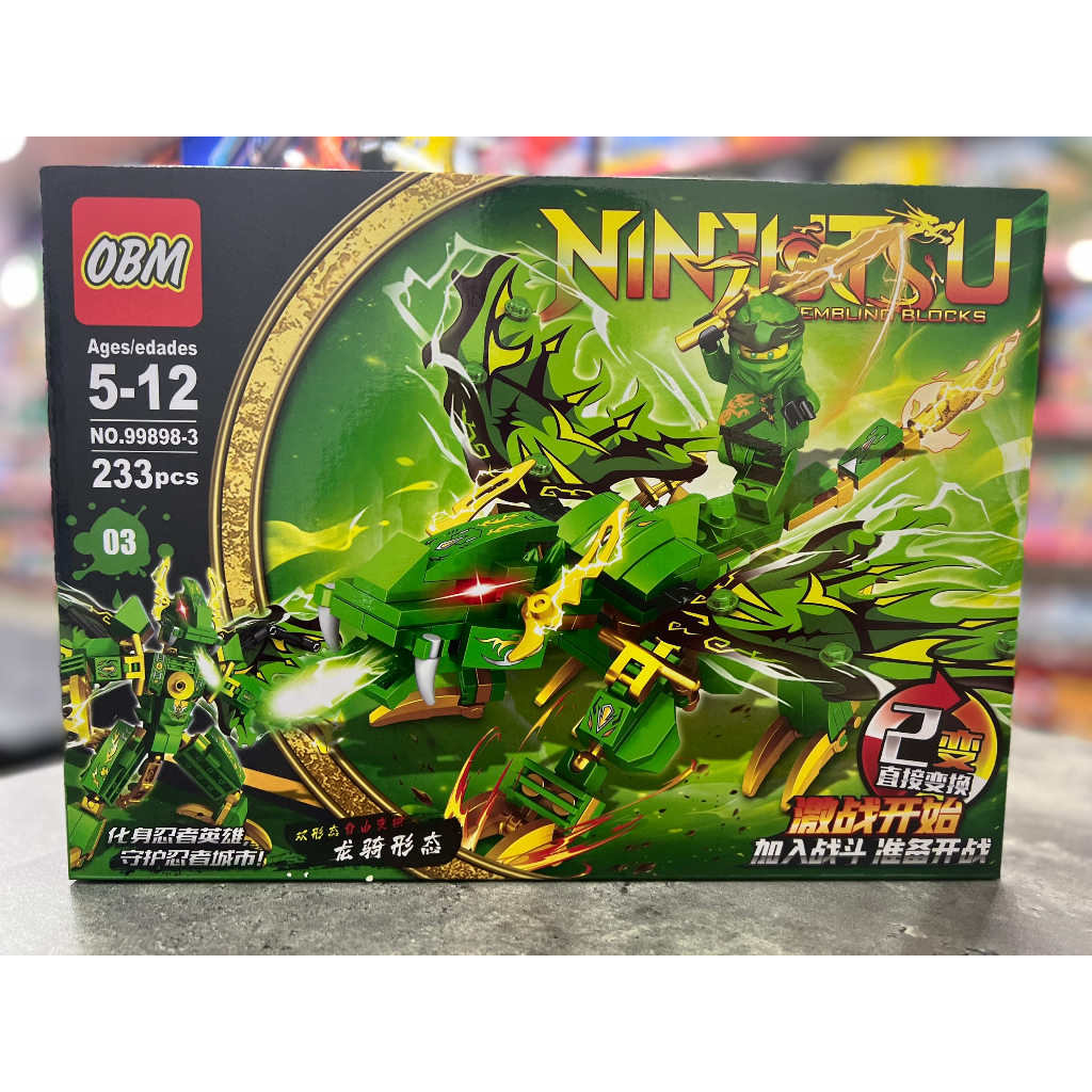 Đồ chơi Kiểu Lego Ninjago rồng biến hình chiến binh