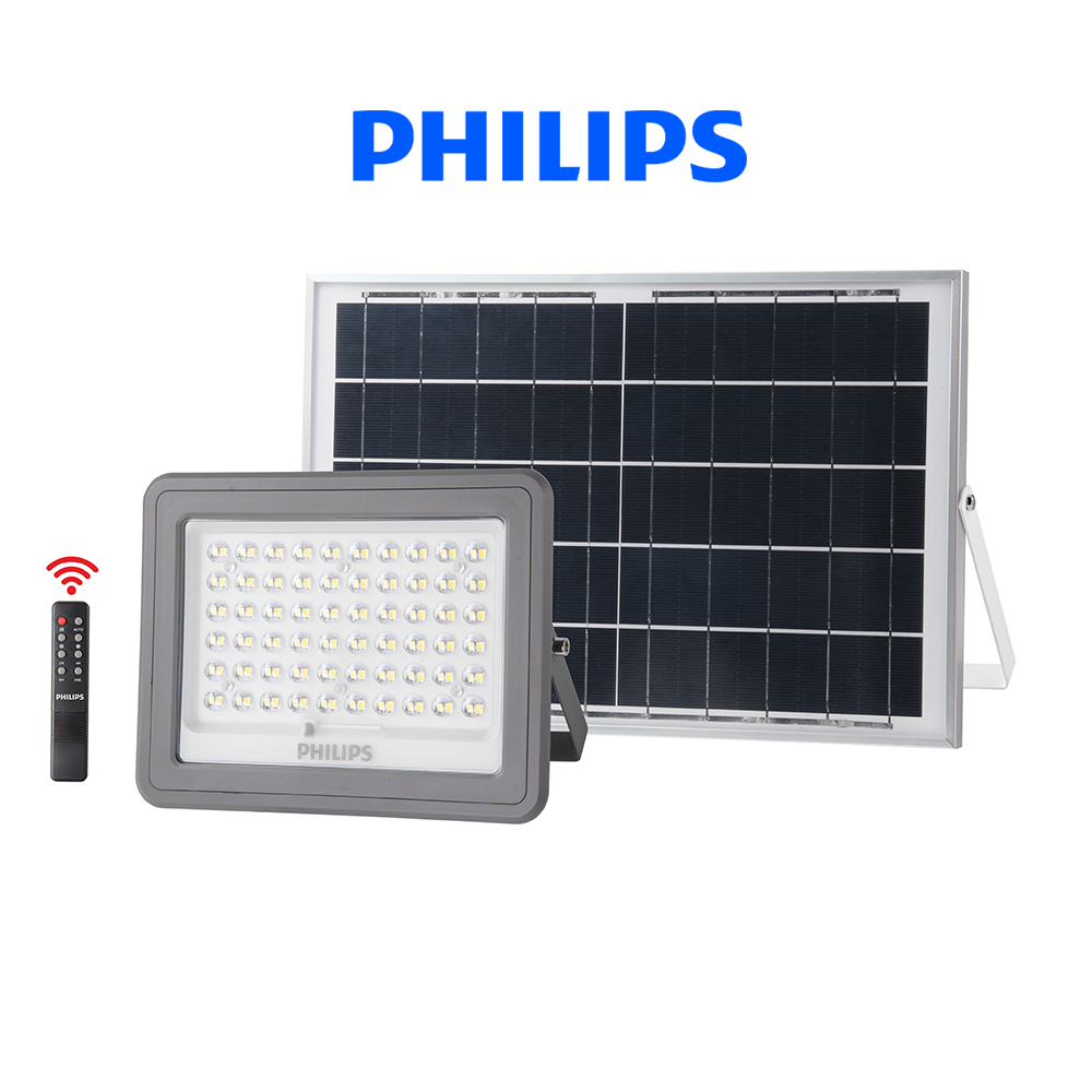 Đèn pha năng lượng mặt trời Philips (full phụ kiện) BVC050 LED6/ LED9/ LED15