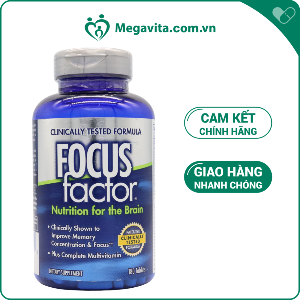 Viên Uống Bổ Não Tăng Cường Trí Nhớ Focus Factor Nutrition For The Brain 150 Viên Của Mỹ
