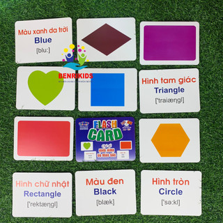 Giáo Dục Sớm Theo Glenn Doman Với Flashcard Thông Minh Chủ Đề Màu Sắc Hình Khối