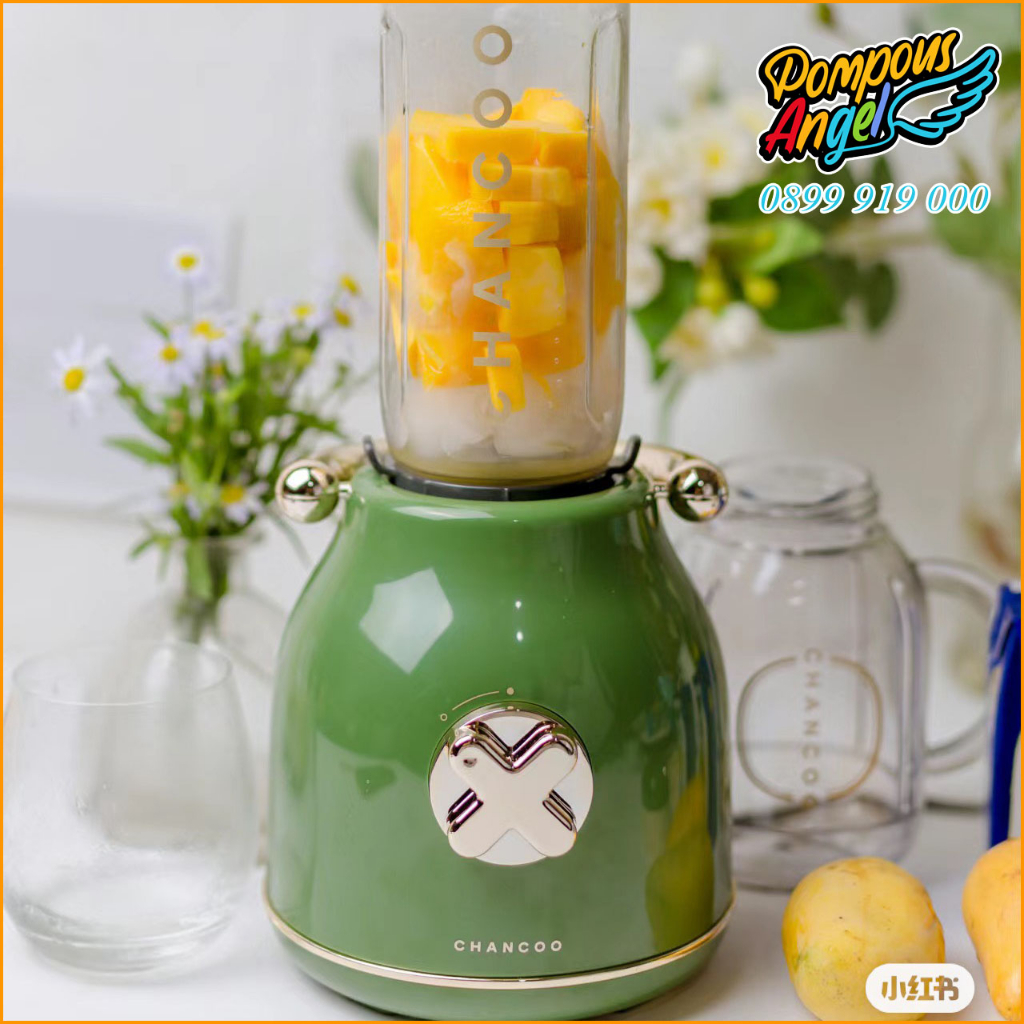 Máy xay sinh tố hoa quả trái cây kiểu dáng cổ điển CHANCOO cao cấp chính hãng bảo hành 12 tháng