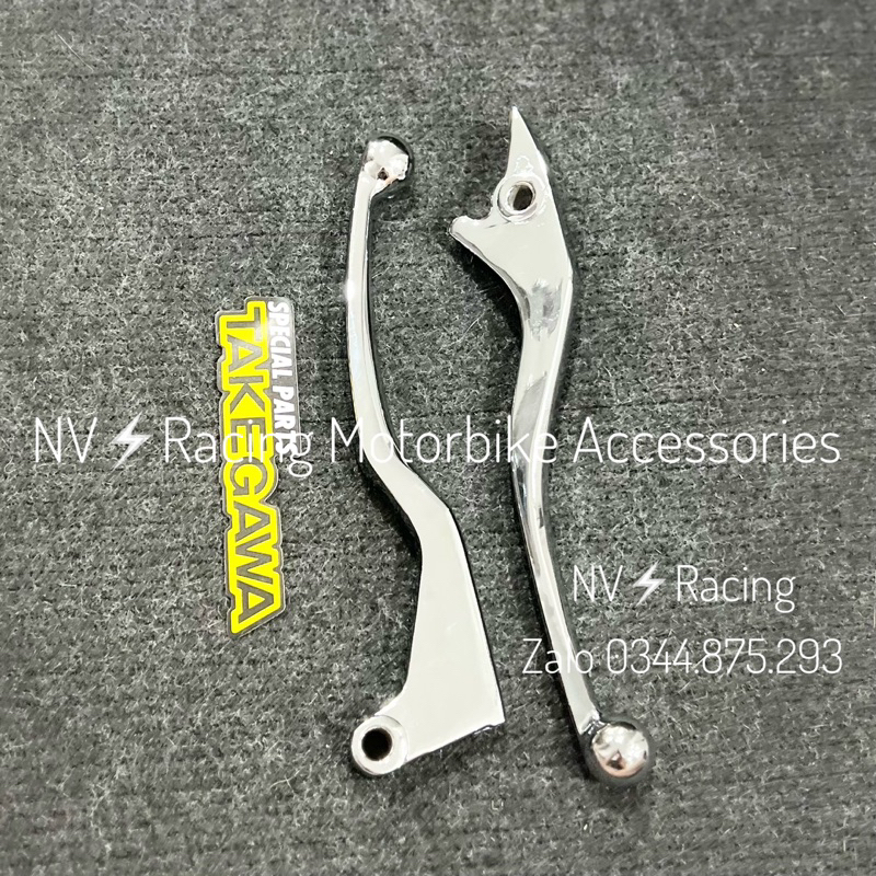 Cặp tay thắng Raider / Satria 2022 - 2023 xi inox sáng bóng ( tặng kèm tem )