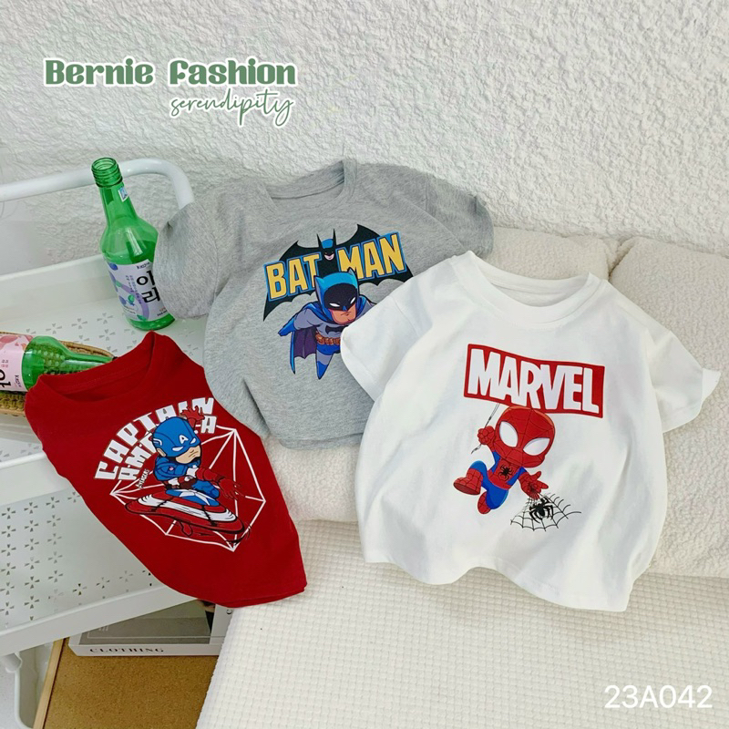 Áo thun siêu nhân bé trai Bernie chất liệu cotton mềm mịn