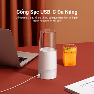 Máy xay sinh tố Xiaomi Mijia MJZZB01PL 300ML BPA (BPA Free) - Xiaomi Deerma NU05 Pin sạc 1500mAh