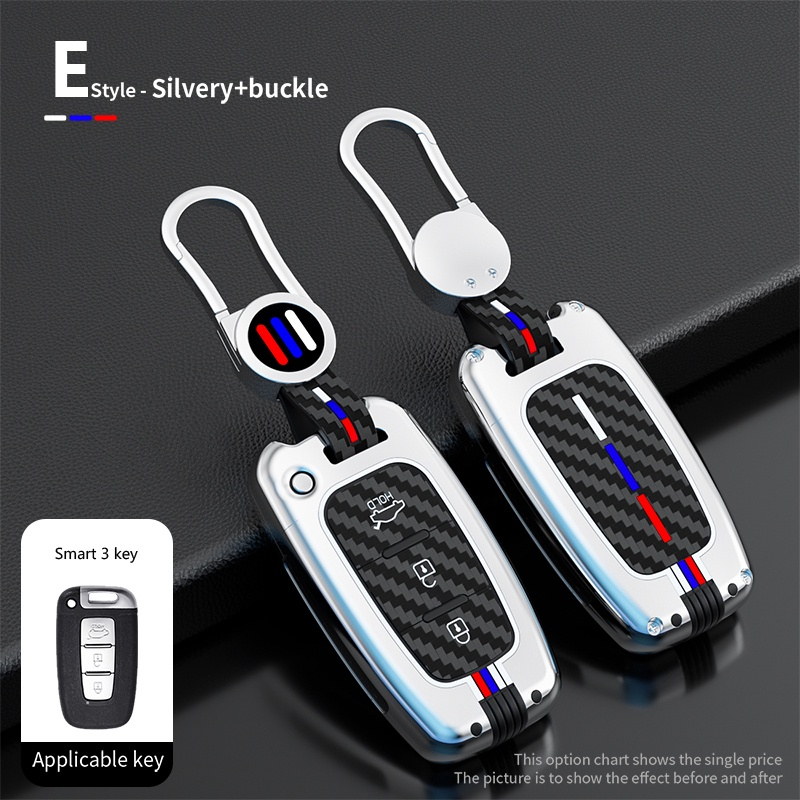 Bao Da, Vỏ Bảo Vệ, Ốp Chìa Khóa, Bọc Chìa Khóa Phản Quang Cho Xe Ô Tô Kia Morning, Rio, Sorento, Sportage, Optima, K5