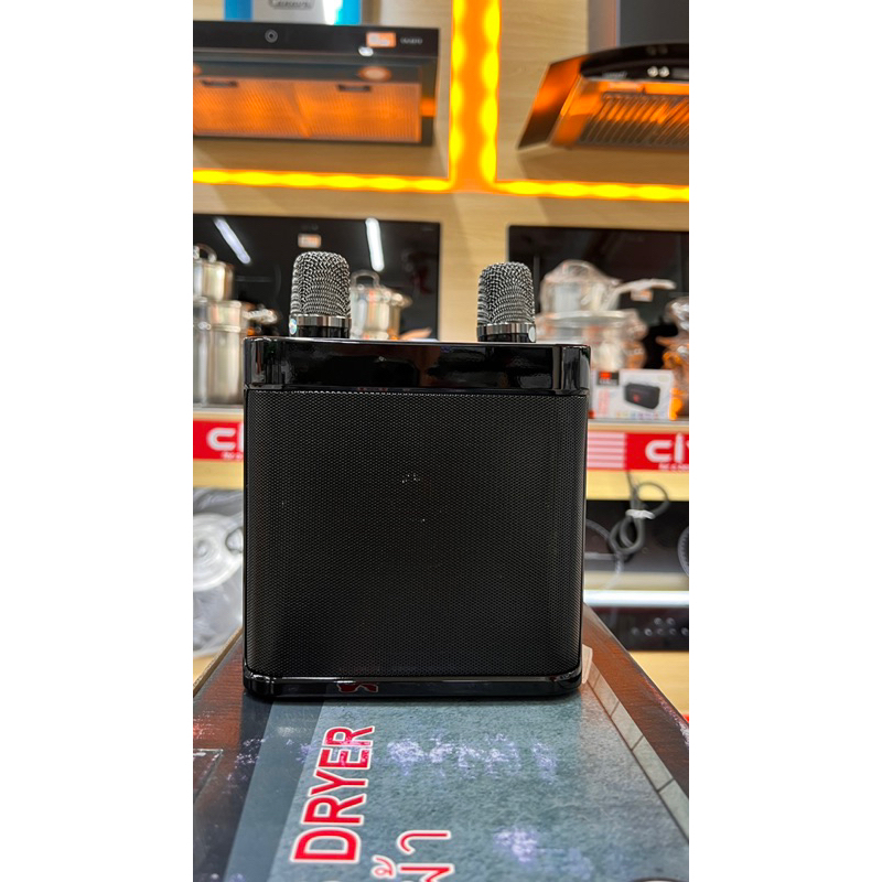 loa bluetooth karaok kèm 2 micro sóng bluetooth có reverb echo hát rất hay nghe nhạc âm thanh ấm chắc bas