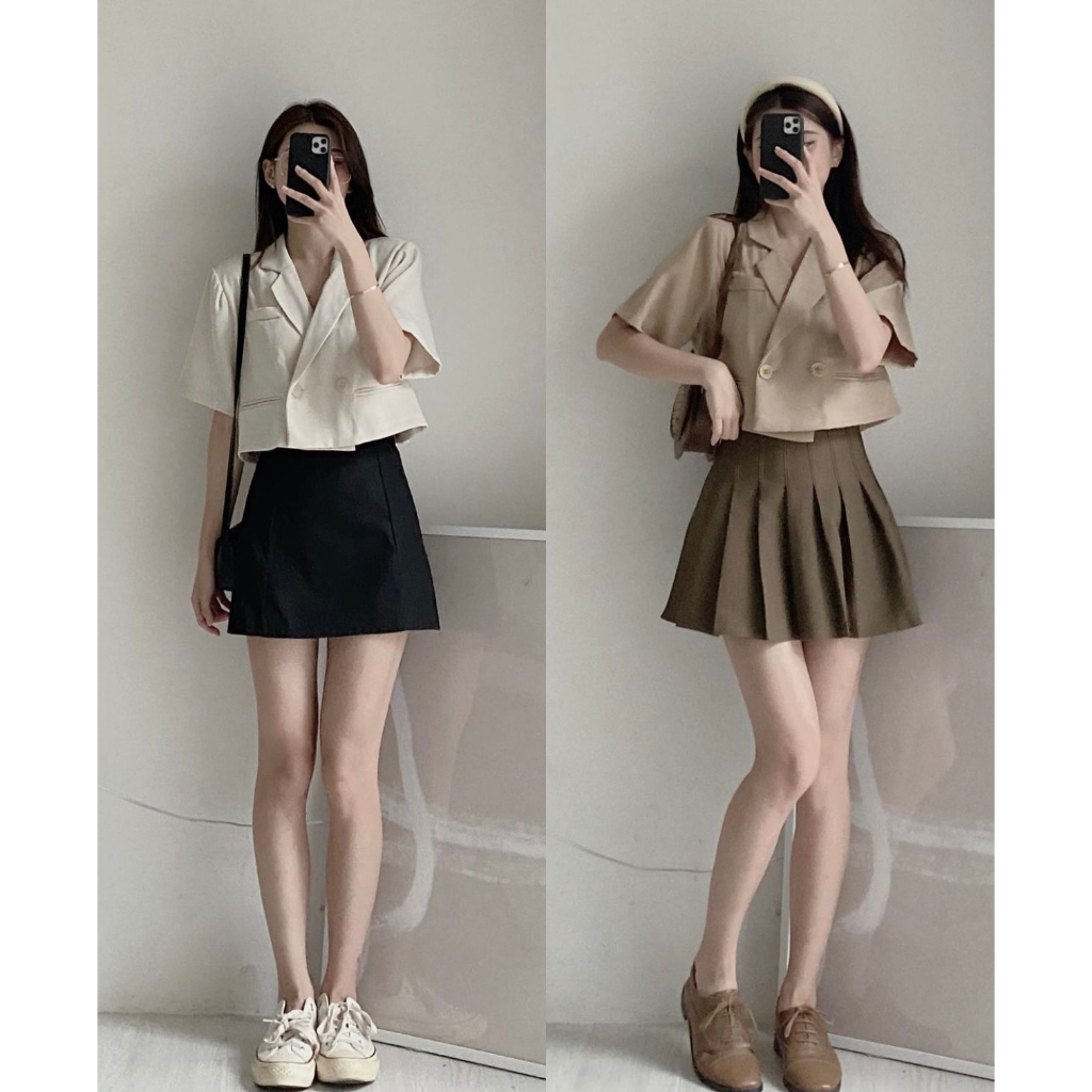 Áo Vest Crotop Đơn Giản Tinh Tế Mix Đồ Siêu Xinh Maia.clothes AoLBZA079 P0K4