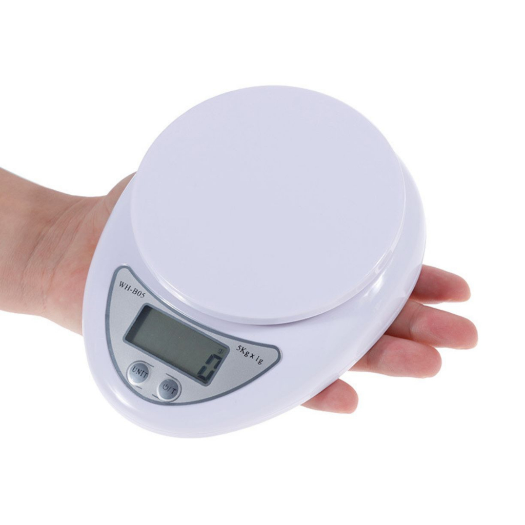 Cân điện tử nhà bếp mini electronic kitchen scale cân thực phẩm 1g - 5kg kèm pin